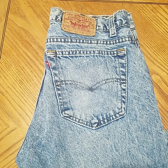 SUPER RARE VNTG LEVI STRAUS RED TAB 505 EUC size 34/34 HIGH WAISTED RELAXED FIT - Picture 6 of 9